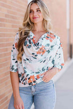 Load image into Gallery viewer, Floral Cowl Neck Blouse