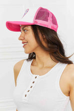 Load image into Gallery viewer, Fame Falling For You Trucker Hat in Pink