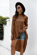 Load image into Gallery viewer, Solid Asymmetrical Patch Pleated Dress