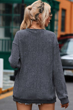 Load image into Gallery viewer, LOVE Round Neck Dropped Shoulder Sweatshirt