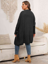 Load image into Gallery viewer, Plus Size Open Front Cardigan With Pockets