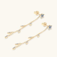 Load image into Gallery viewer, 1.38 Carat Moissanite 925 Sterling Silver Leaf Earrings