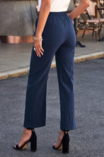 Load image into Gallery viewer, Drawstring Elastic Waist Pants with Pockets