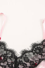 Load image into Gallery viewer, Heart Print Lace Trim Cami and Shorts Pajama Set