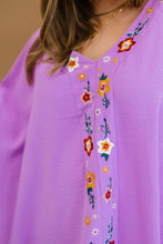 Load image into Gallery viewer, ODDI Wanderer Full Size Run Embroidered Poncho Top