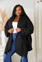 Load image into Gallery viewer, HEYSON Full Size Open Front Cardigan with Scarf Design