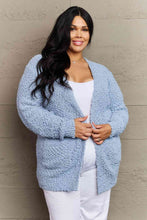Load image into Gallery viewer, Zenana Falling For You Full Size Open Front Popcorn Cardigan