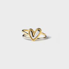 Load image into Gallery viewer, Heart Shape Irregular 925 Sterling Silver Ring