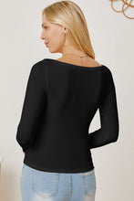 Load image into Gallery viewer, Square Neck Long Sleeve T-Shirt