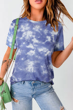 Load image into Gallery viewer, Tie-Dye Round Neck Short-Sleeve Tee
