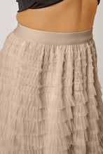 Load image into Gallery viewer, Ruched High Waist Tiered Skirt