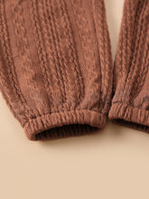 Load image into Gallery viewer, Kids Cable-Knit Print Pullover and Pants Set