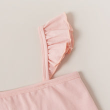 Load image into Gallery viewer, Asymmetrical Neck Top and Rainbow Print Shorts Set