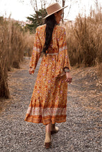 Load image into Gallery viewer, Bohemian Surplice Neck Slit Dress