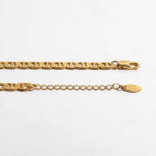 Load image into Gallery viewer, Gold Chain Geometric Inlay Necklace