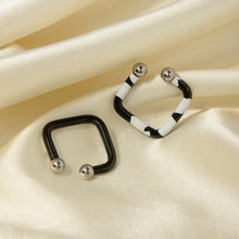 Load image into Gallery viewer, Stainless Steel Oil Drip Cuff Earrings