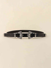 Load image into Gallery viewer, Double Buckle PU Leather Belt