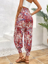 Load image into Gallery viewer, Tied Printed High Waist Pants