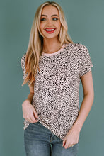 Load image into Gallery viewer, Animal Print Round Neck Tee