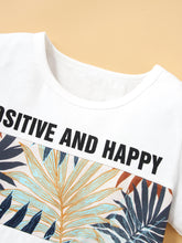 Load image into Gallery viewer, Girls Graphic Tee and Botanical Shorts Set