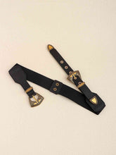 Load image into Gallery viewer, Double Buckle PU Leather Belt