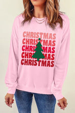 Load image into Gallery viewer, CHRISTMAS Round Neck Dropped Shoulder Sweatshirt