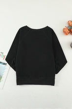 Load image into Gallery viewer, Girls Raglan Sleeve Ribbed Trim Sweatshirt