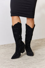 Load image into Gallery viewer, Forever Link Rhinestone Knee High Cowboy Boots