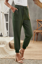 Load image into Gallery viewer, Drawstring Elastic Waist Pocket Joggers