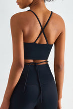Load image into Gallery viewer, Crisscross Tied Sports Bra