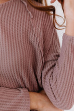 Load image into Gallery viewer, Jodifl Stay Awhile Full Size Run Waffle Knit Tee