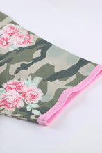 Load image into Gallery viewer, Plus Size Contrast Leopard Raglan Tee