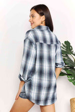 Load image into Gallery viewer, Double Take Plaid Dropped Shoulder Shirt