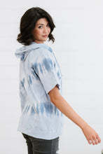 Load image into Gallery viewer, Sew In Love Watching Clouds Full Size Run Tie-Dye Short-Sleeved Hoodie