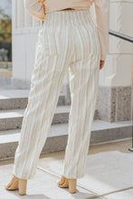 Load image into Gallery viewer, Striped Smocked Waist Wide Leg Pants