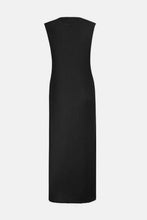 Load image into Gallery viewer, Pleated Round Neck Sleeveless Midi Dress