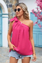 Load image into Gallery viewer, Tied One-Shoulder Blouse