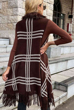 Load image into Gallery viewer, Sleeveless Fringe Detail Cardigan