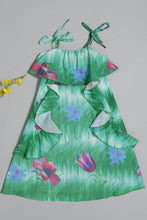 Load image into Gallery viewer, Girls Floral Ruffled Dress