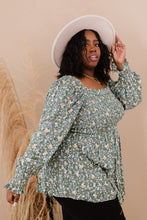 Load image into Gallery viewer, Jodifl Flora and Fauna Full Size Run Smocked Blouse