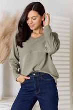 Load image into Gallery viewer, Culture Code Full Size V-Neck Long Sleeve T-Shirt