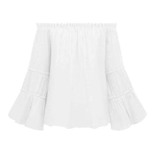 Load image into Gallery viewer, Off-Shoulder Frill Trim Blouse