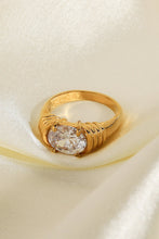 Load image into Gallery viewer, 18K Gold Plated Zircon Ring