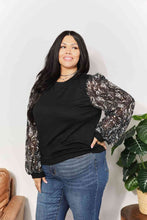 Load image into Gallery viewer, And The Why Full Size Foil Printed Sleeve Top