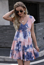 Load image into Gallery viewer, Tie-Dye Ruffle Hem Dress