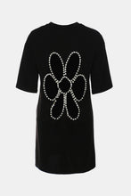 Load image into Gallery viewer, Rhinestone Graphic Tee Shirt Dress