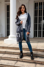 Load image into Gallery viewer, Open Front Long Sleeve Hooded Cardigan