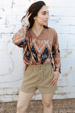 Load image into Gallery viewer, Corduroy Paperbag Waist High Waist Shorts with Pockets