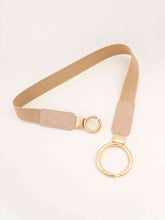 Load image into Gallery viewer, Double Ring Buckle Elastic PU Belt