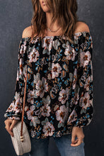 Load image into Gallery viewer, Floral Off-Shoulder Balloon Sleeve Blouse